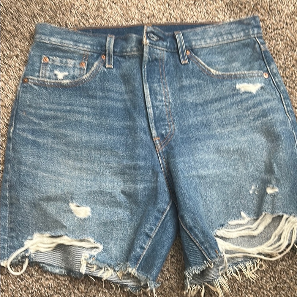 Levi’s Distressed Denim Shorts